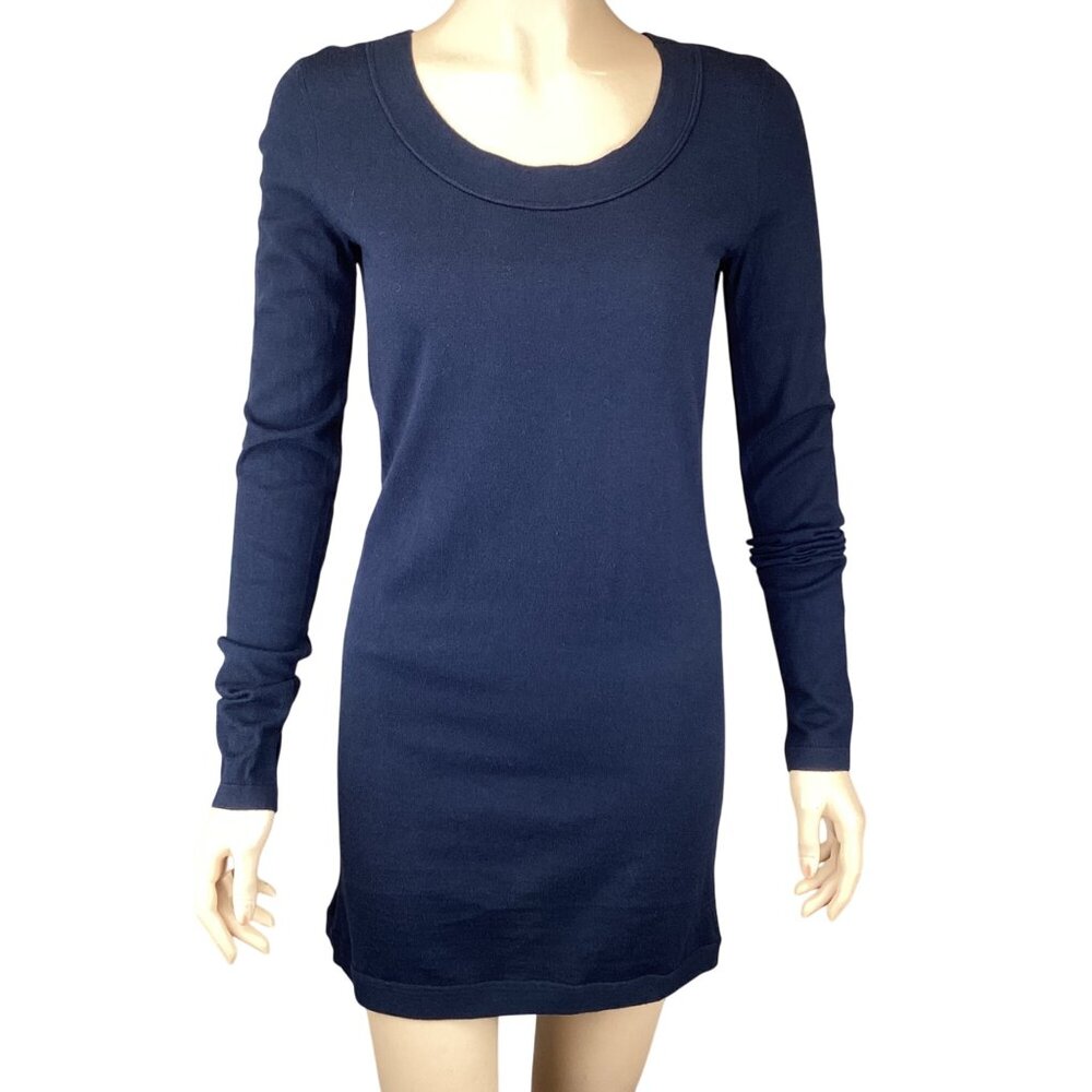 Inhabit‎ REVOLVE Womens Cashmere Sweater Size Small Navy Blue Long Sleeve Tunic
